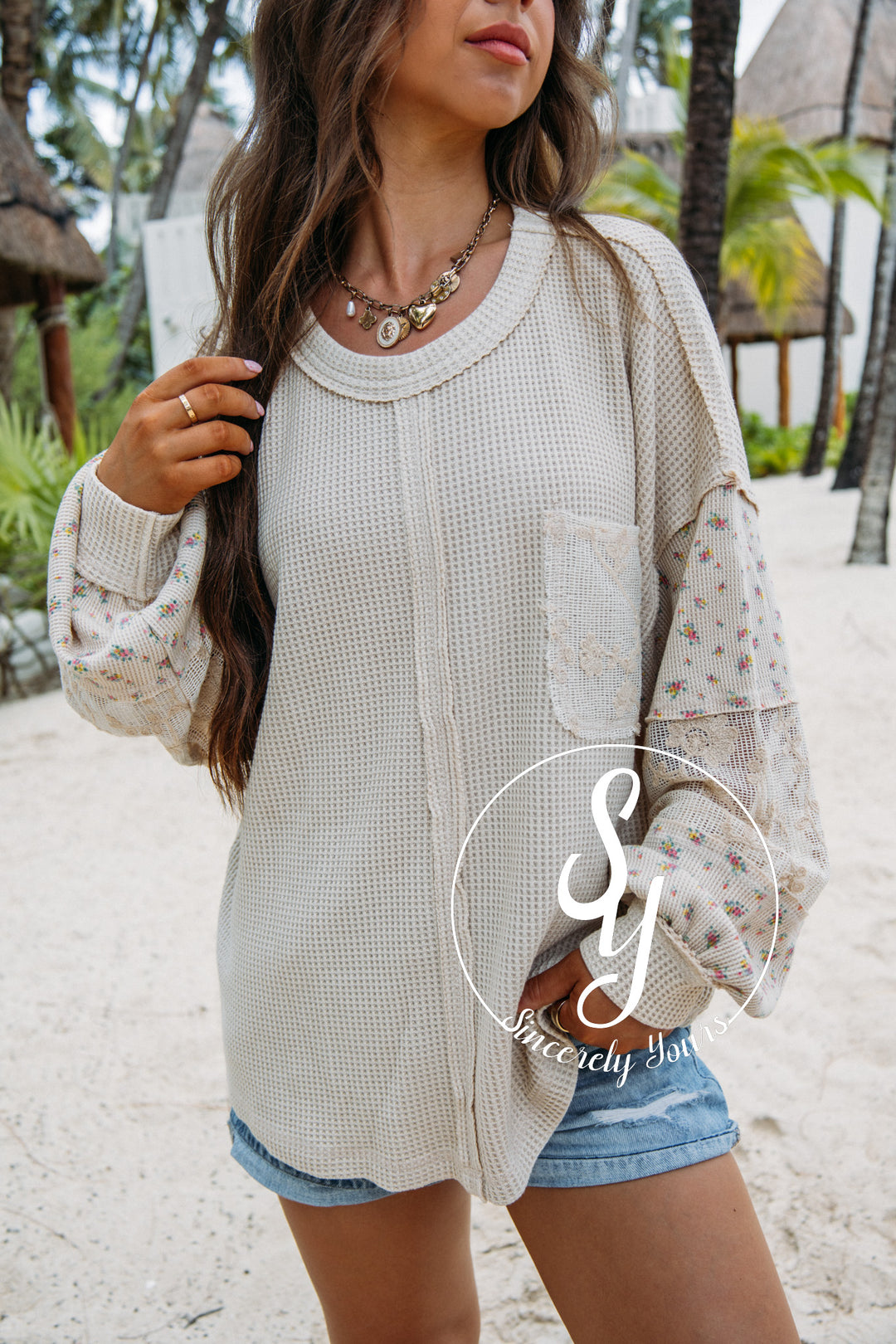 Loving Lace Top - Natural