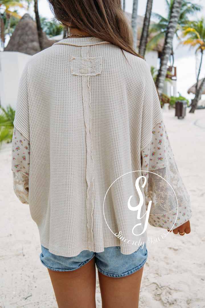 Loving Lace Top - Natural