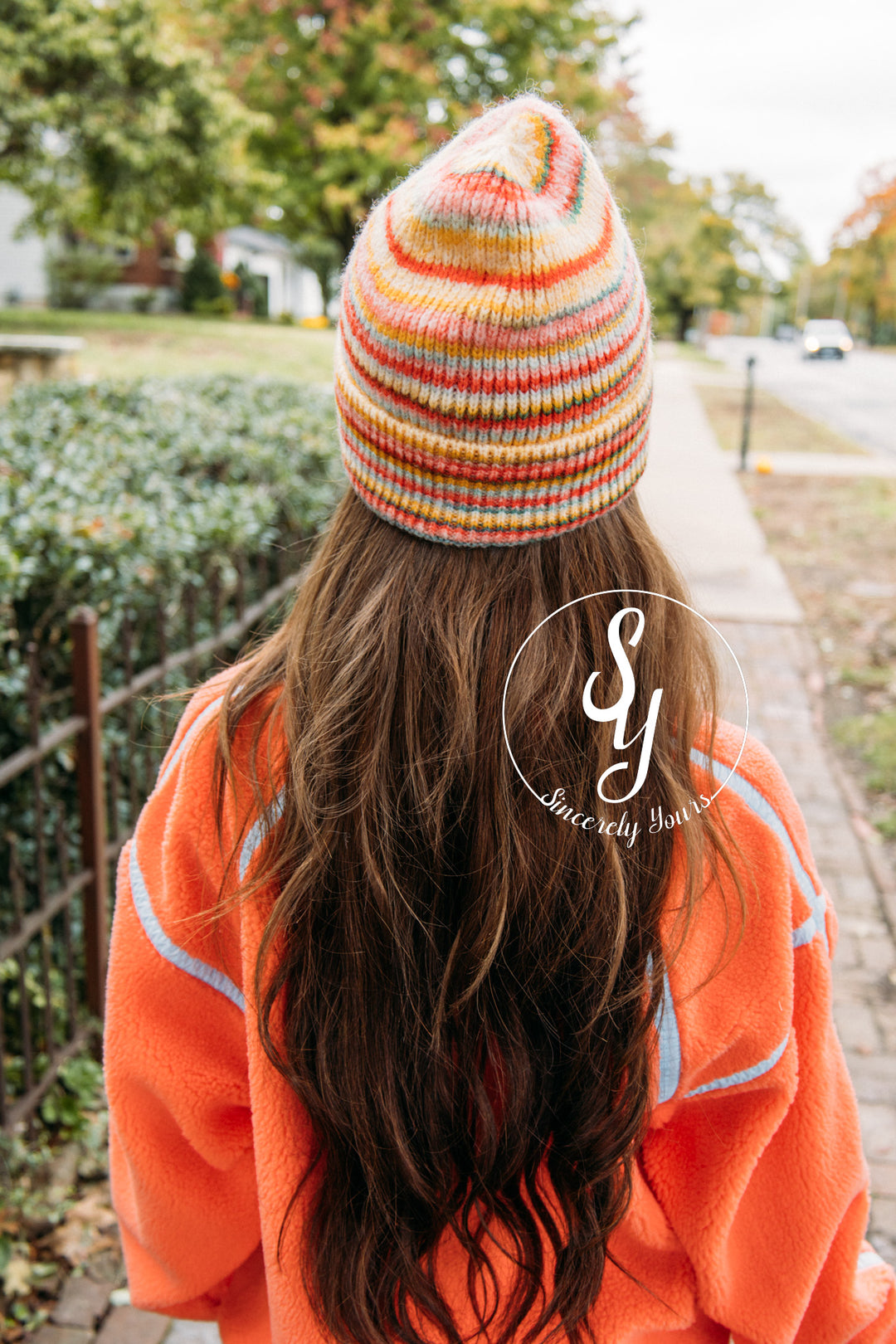 Warm Cozy Beanie - Orange Mix