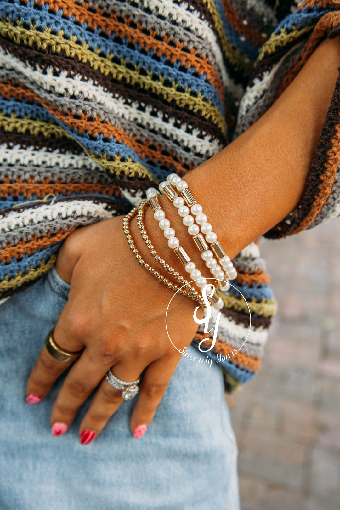Pearl Gold Bracelet