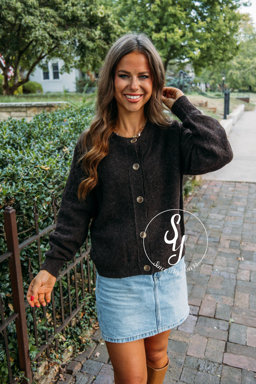 Chilly Nights Sweater- Brown