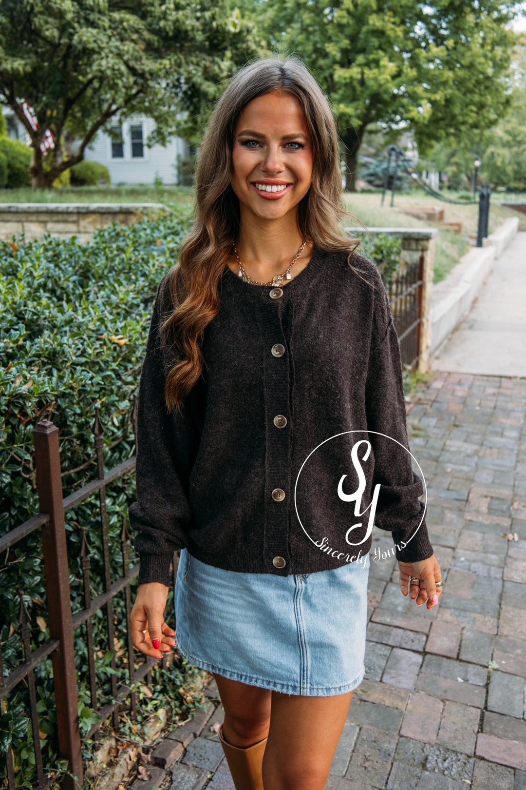 Chilly Nights Sweater- Brown