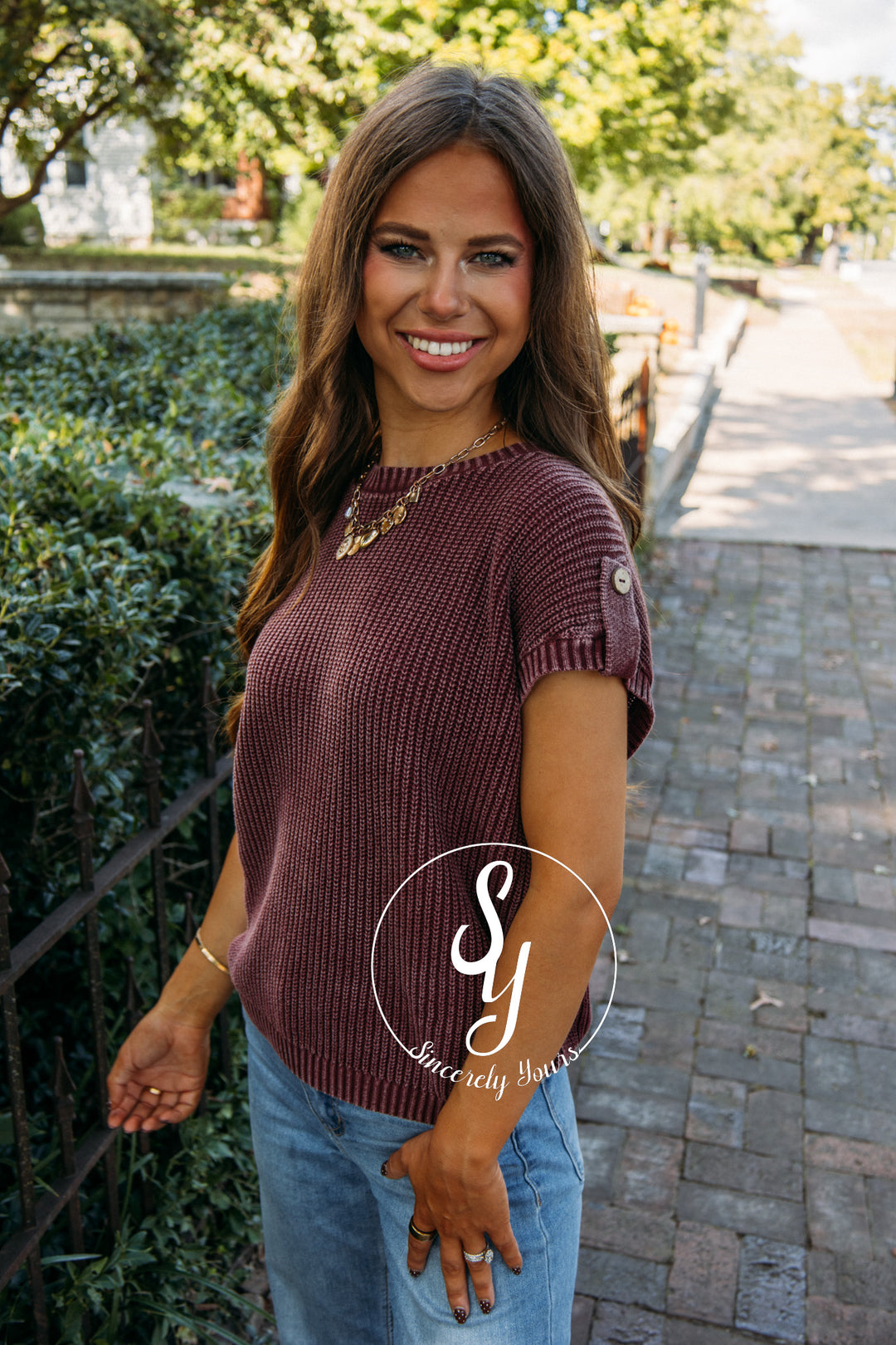 Midnight Feels Sweater- Burgundy