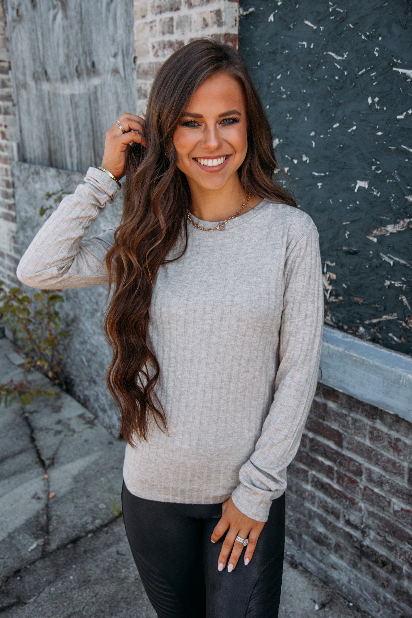 First Choice Top - Ash Mocha
