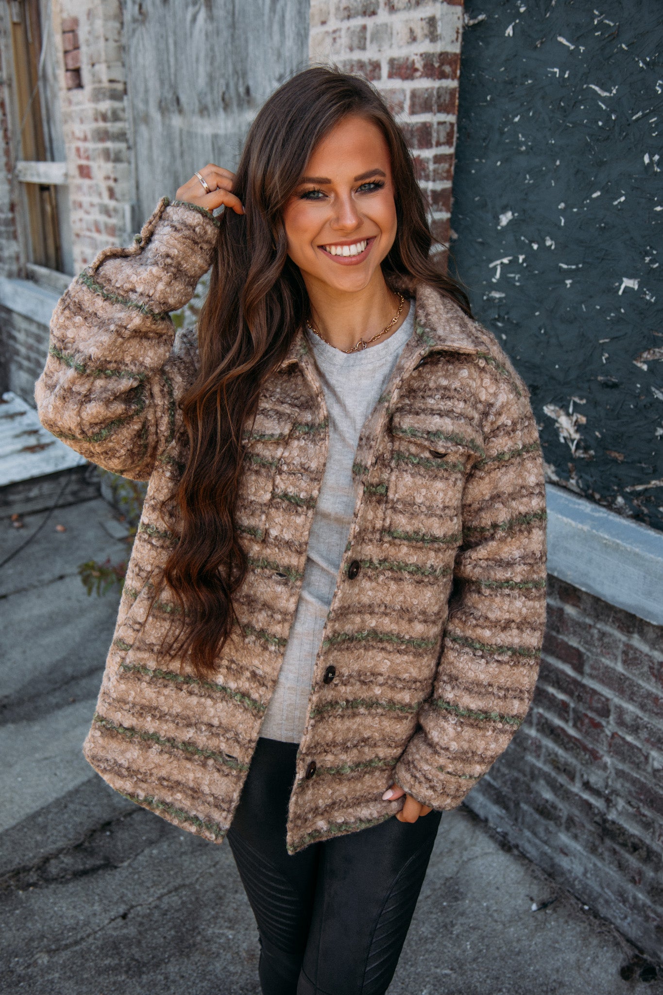 Wrapped Up Jacket - Mocha