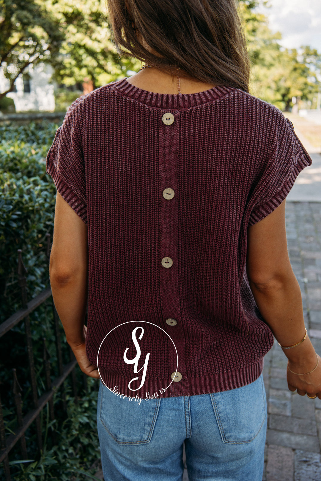 Midnight Feels Sweater- Burgundy
