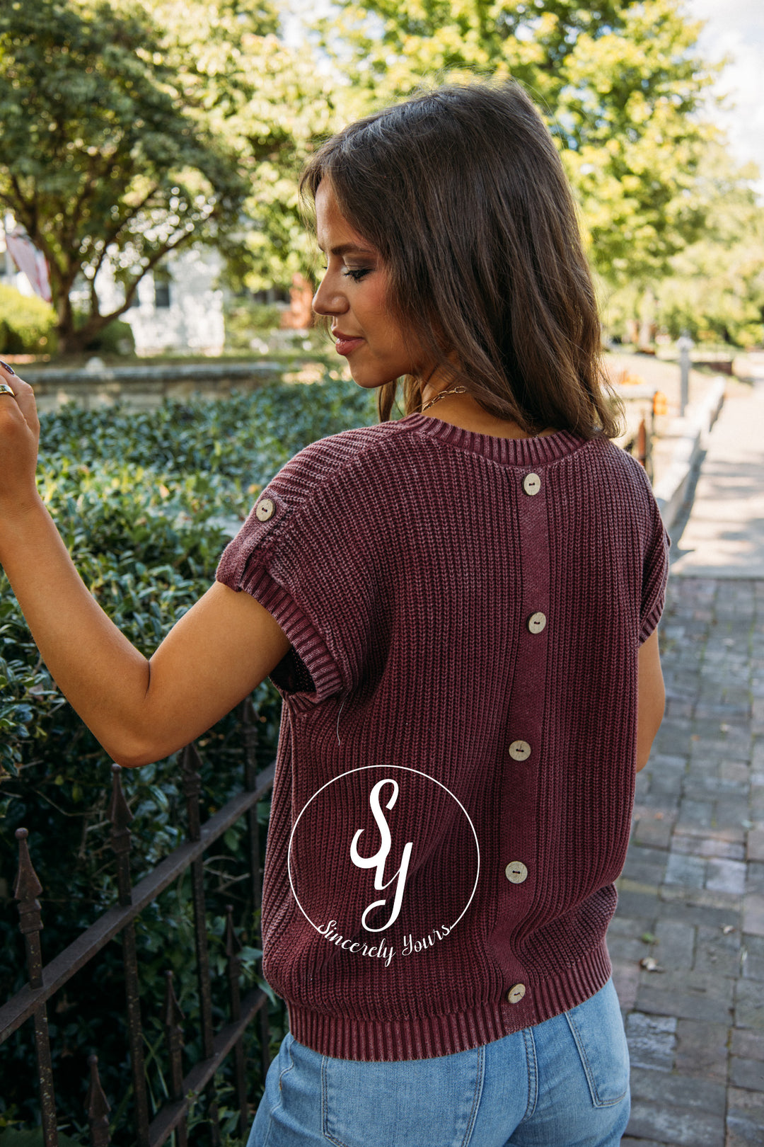 Midnight Feels Sweater- Burgundy