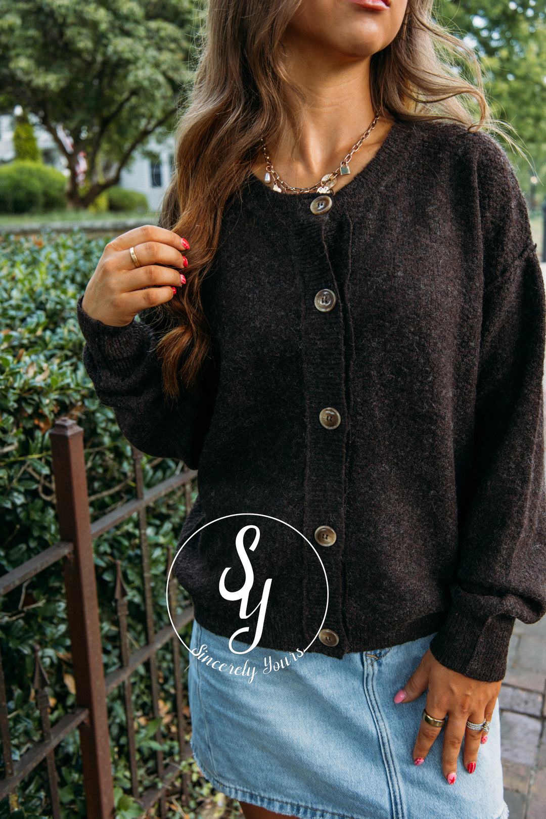 Chilly Nights Sweater- Brown