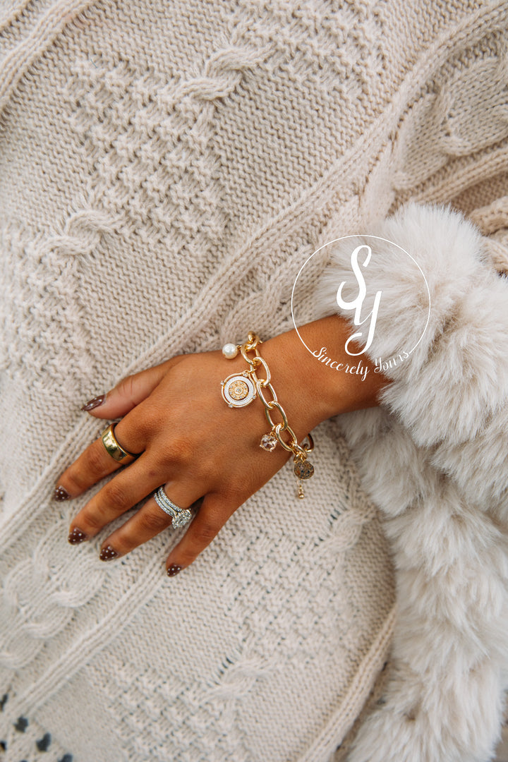 Coin Charm Bracelet