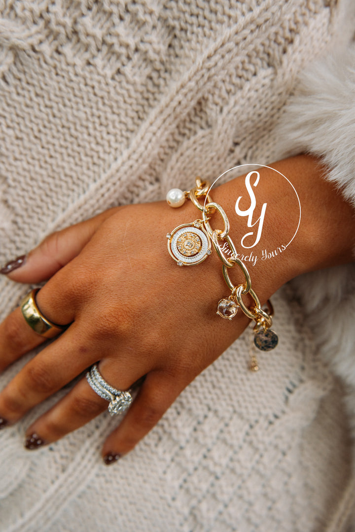 Coin Charm Bracelet