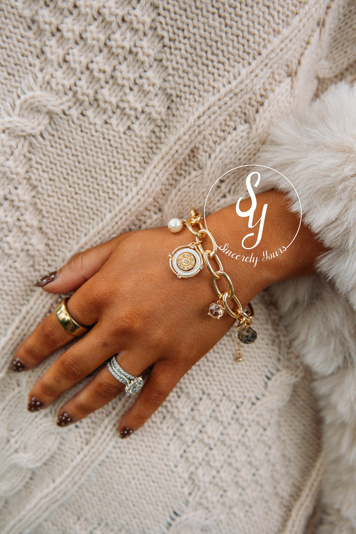Coin Charm Bracelet