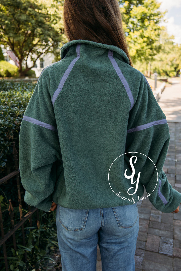Snuggle Up Pullover- Pistachio