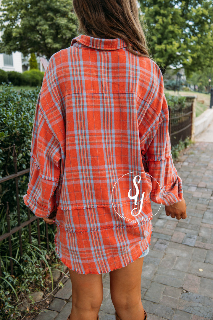 Fireside Camping Top- Coral