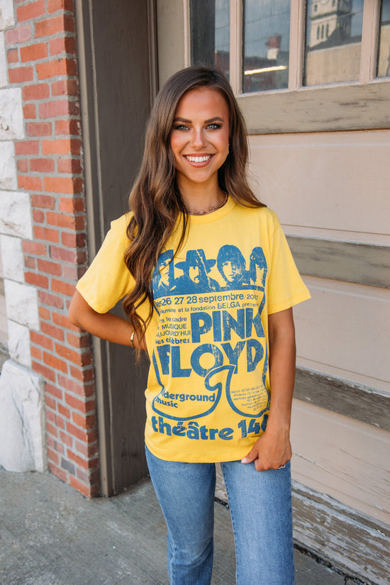 Load image into Gallery viewer, Pink Floyd Theatre 140 Graphic Tee - Yellow
