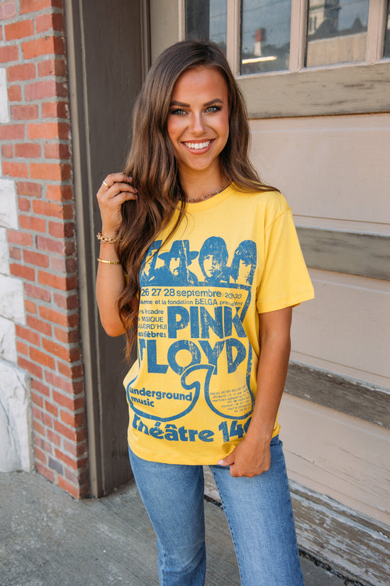 Load image into Gallery viewer, Pink Floyd Theatre 140 Graphic Tee - Yellow

