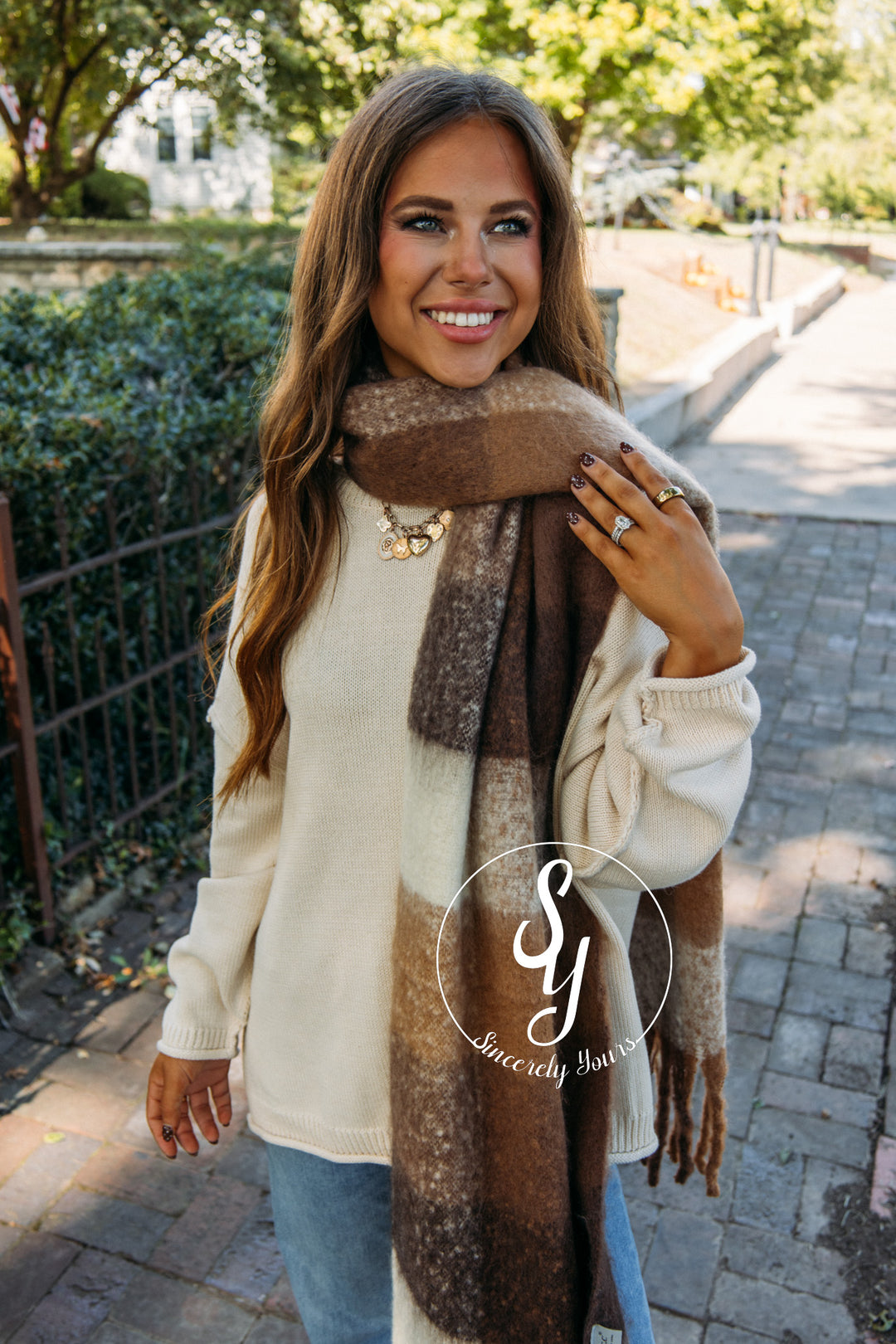 Cuddle Up For A Bit Scarf - Brown