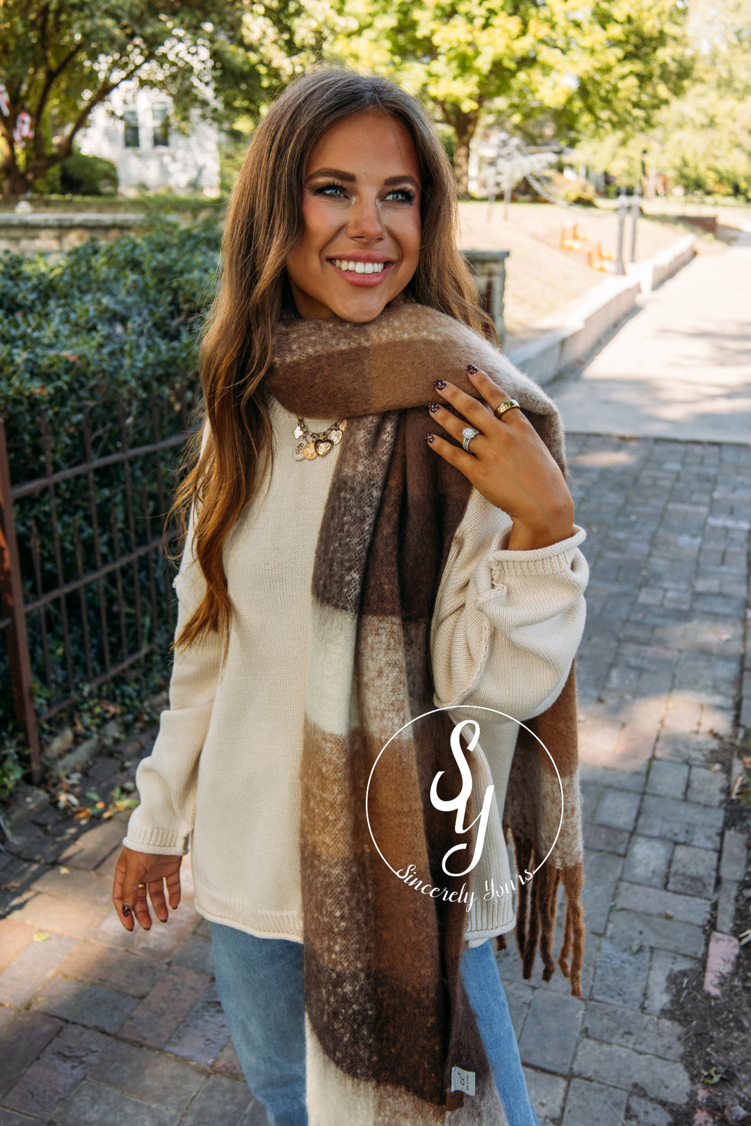 Cuddle Up For A Bit Scarf - Brown