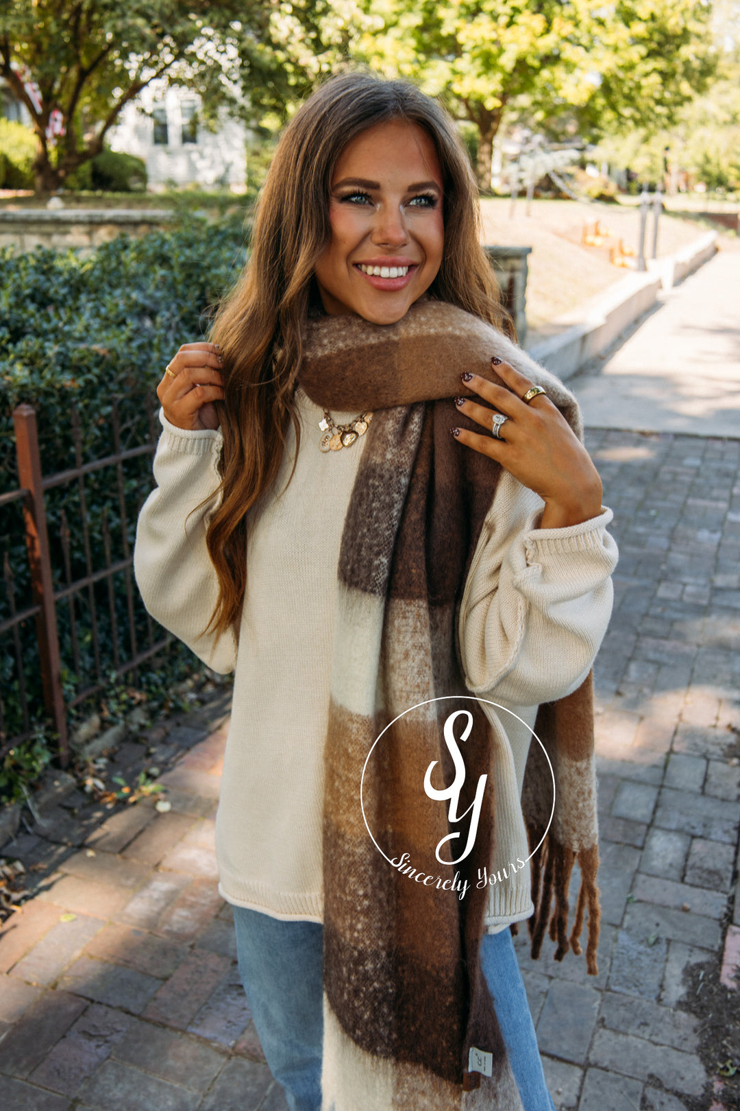 Cuddle Up For A Bit Scarf - Brown