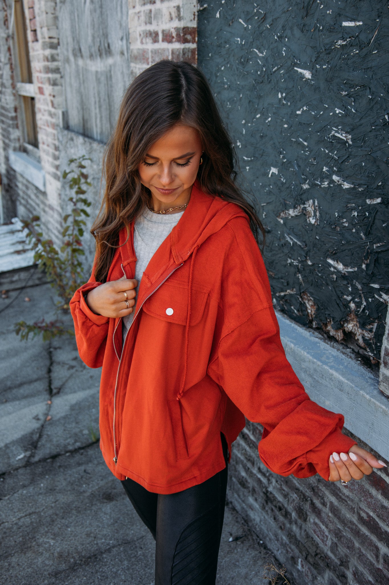 Burnt clearance orange parka