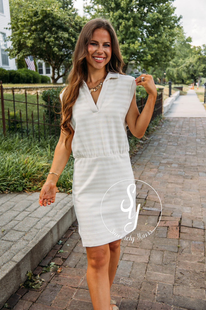 Tea Time Dress - Natural Taupe