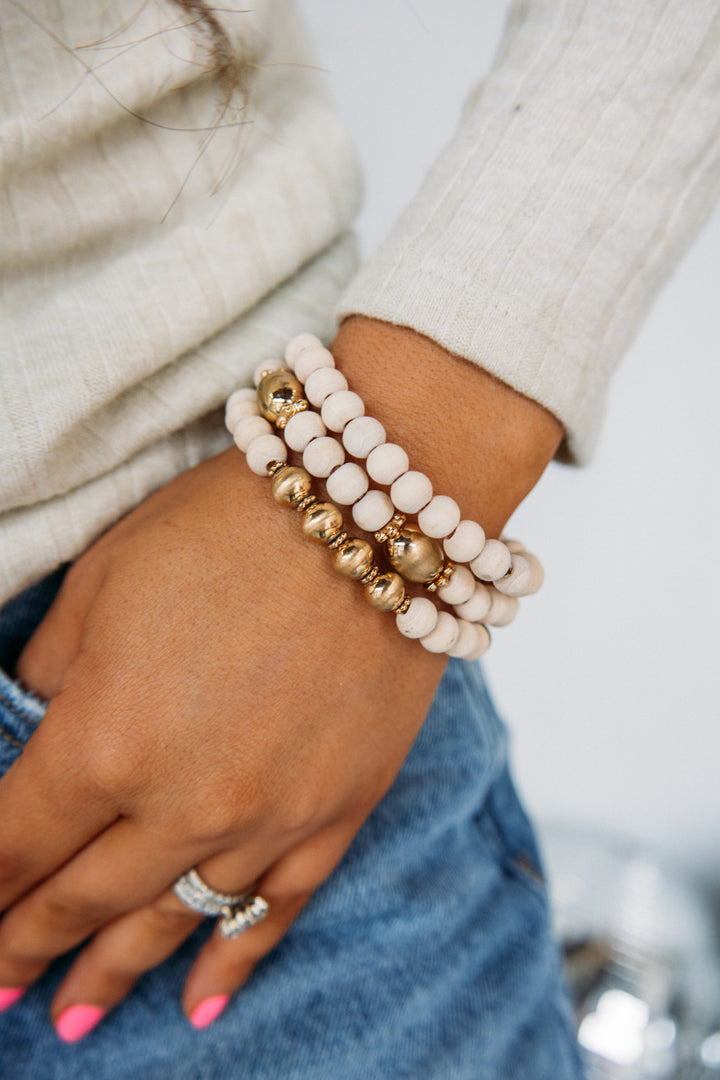 Neutral And Ready Bracelet Stack