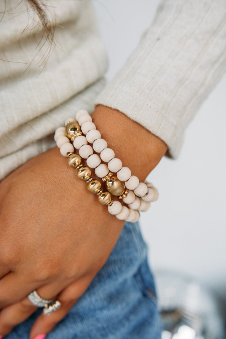 Neutral And Ready Bracelet Stack