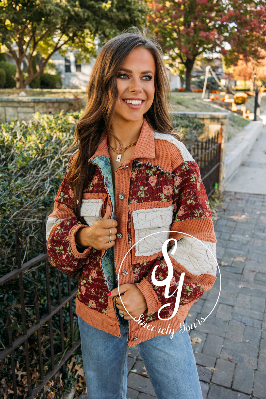 Fall Afternoon Jacket - Brick/Burgundy