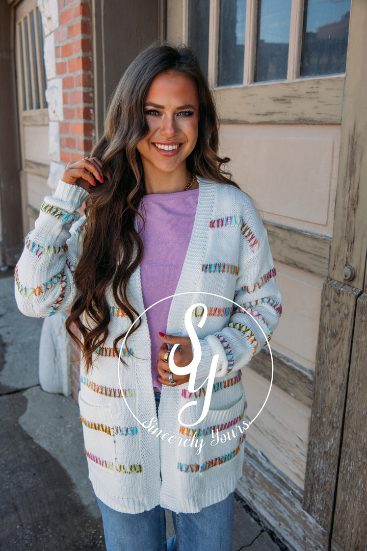 Sincerely Snuggly Sweater- White