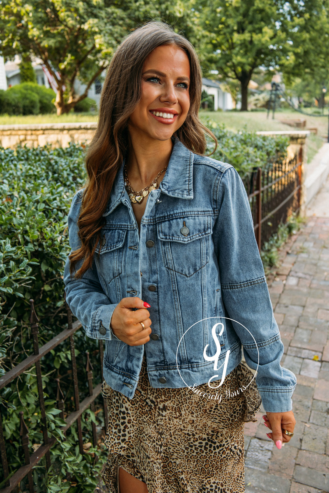 Stylish Staple Jacket- Med Denim
