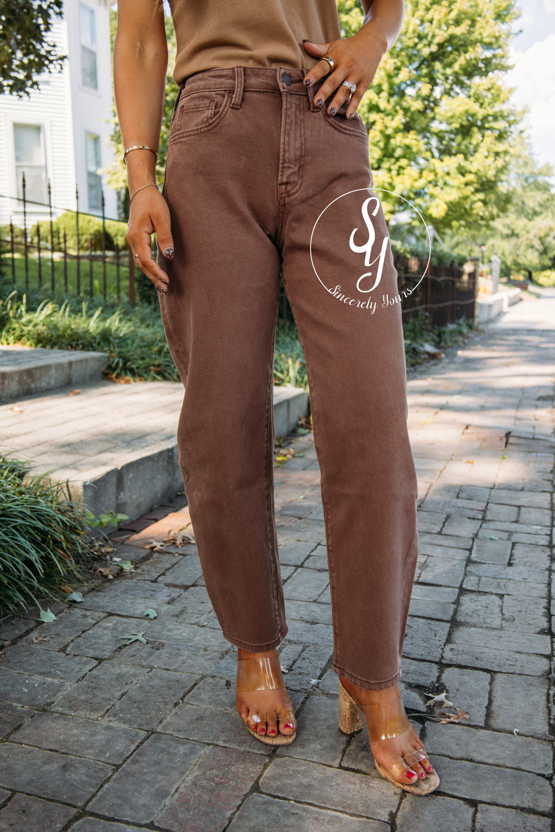 Raven Barrel Denim- Brown