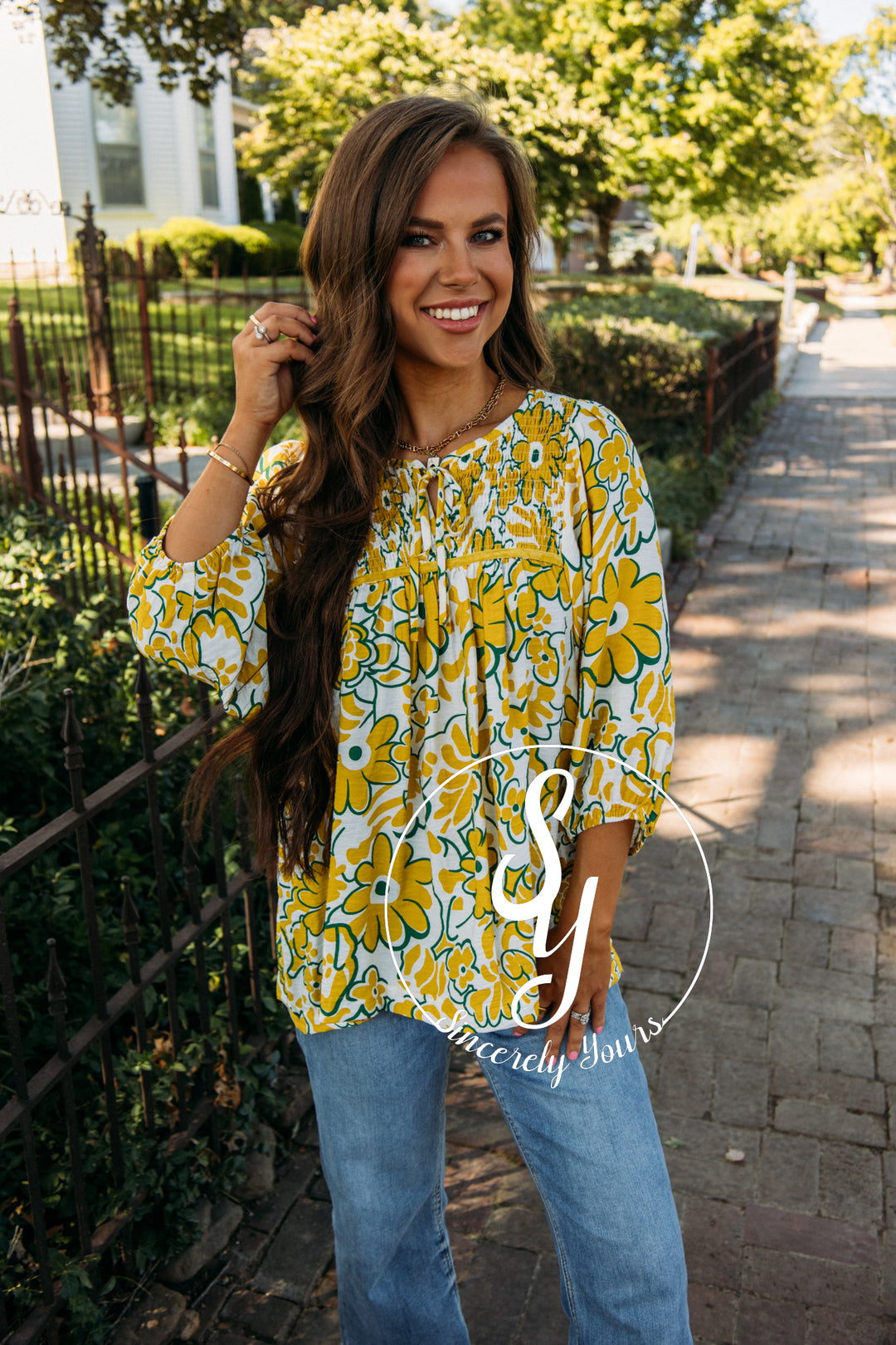 Golden Touch Top - Mustard Yellow