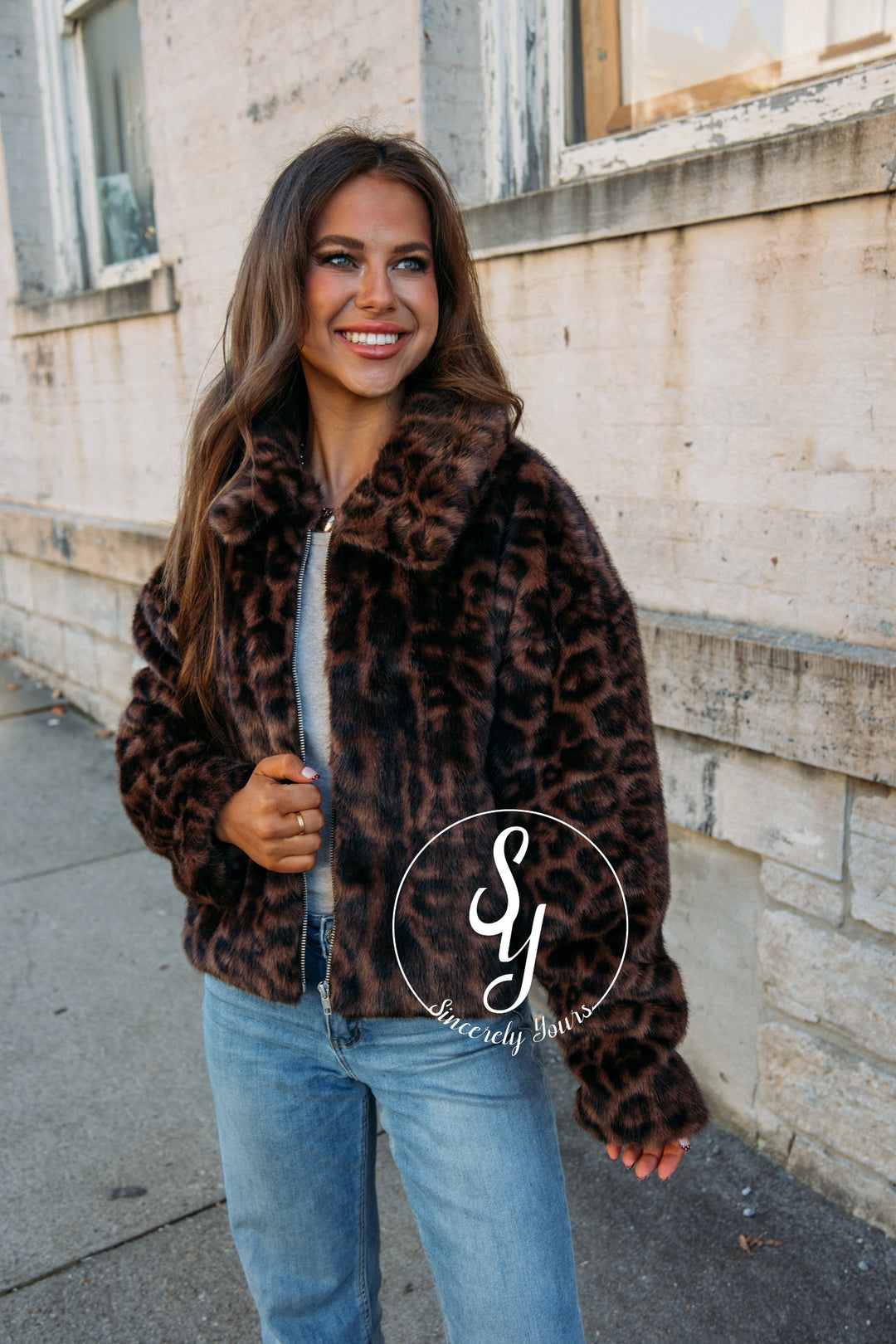 The Lux Feels Coat - Mocha/Brown Leopard