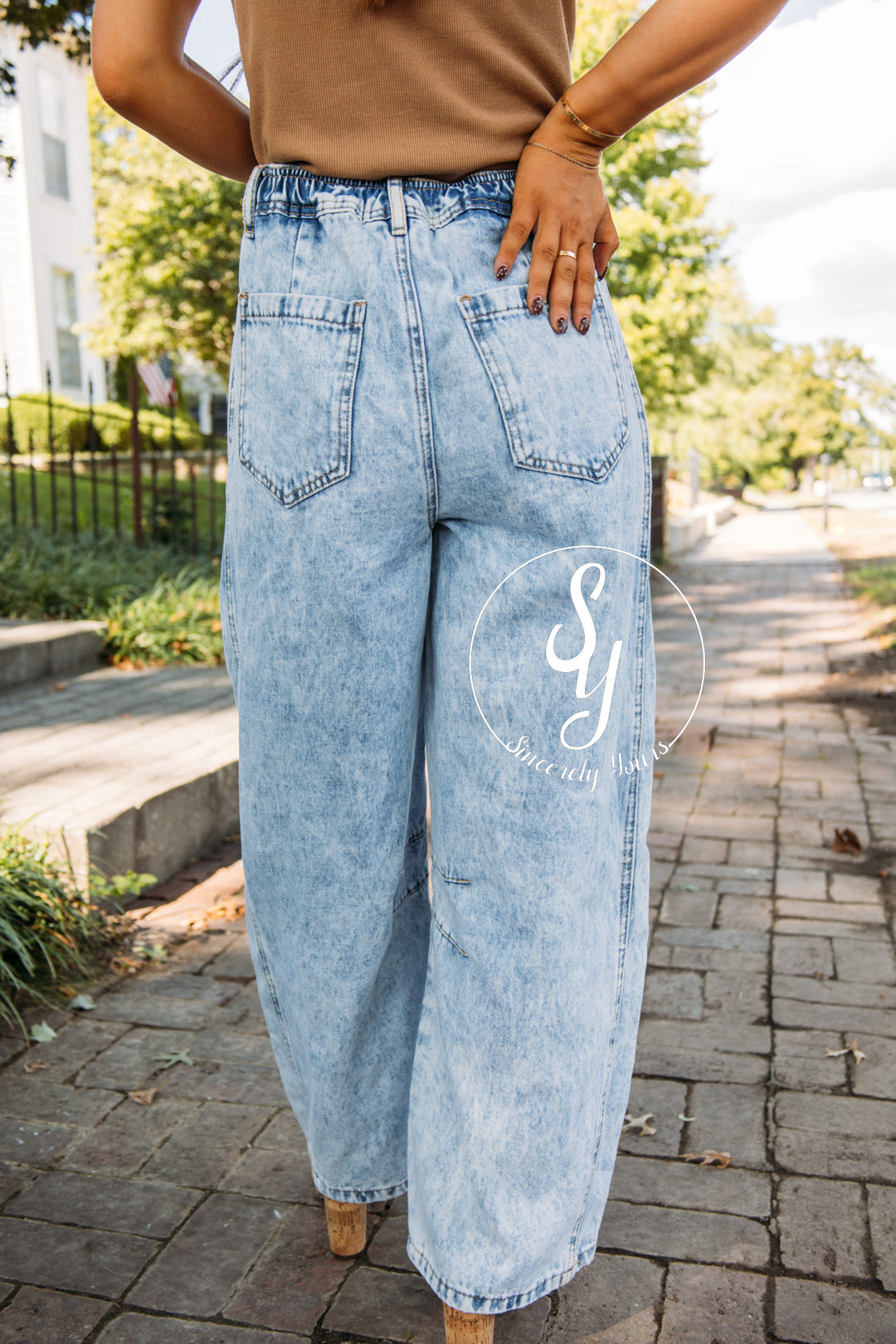 Marley Barrel Denim - Lt Indigo