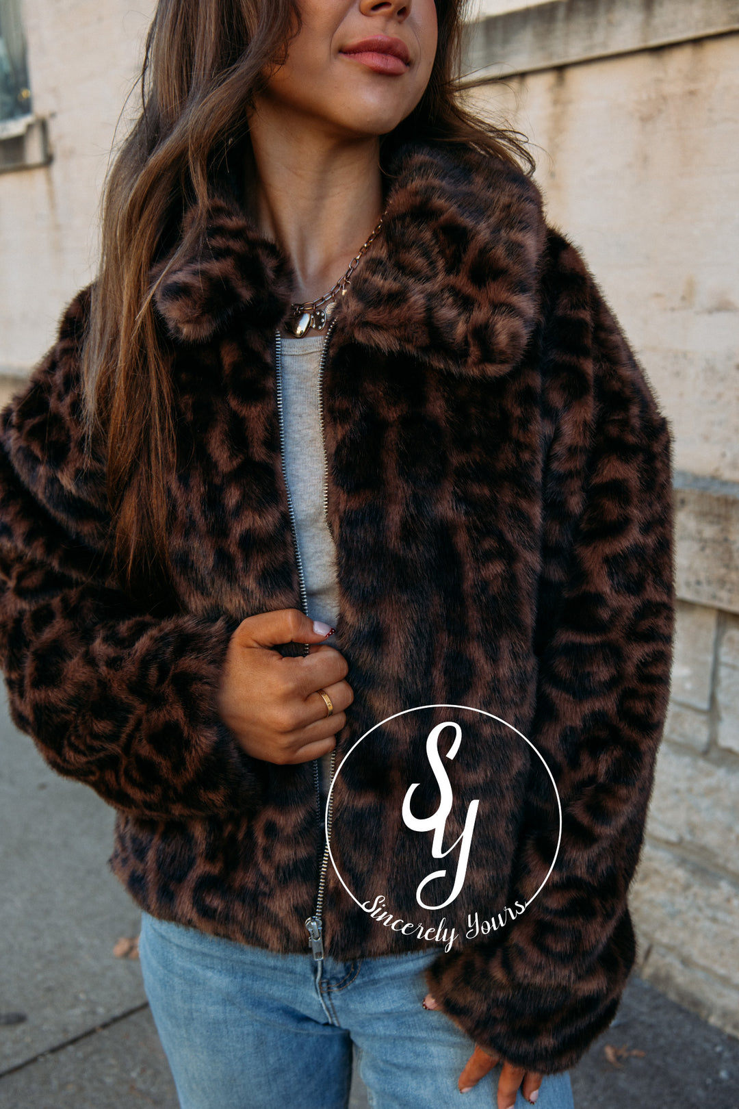 The Lux Feels Coat - Mocha/Brown Leopard