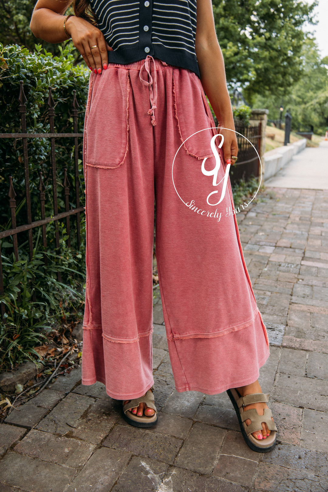 Connecting Flight Pants- Boho Red