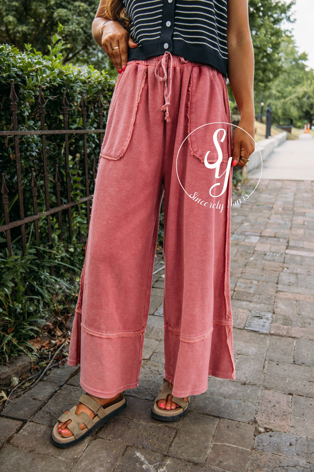 Connecting Flight Pants- Boho Red