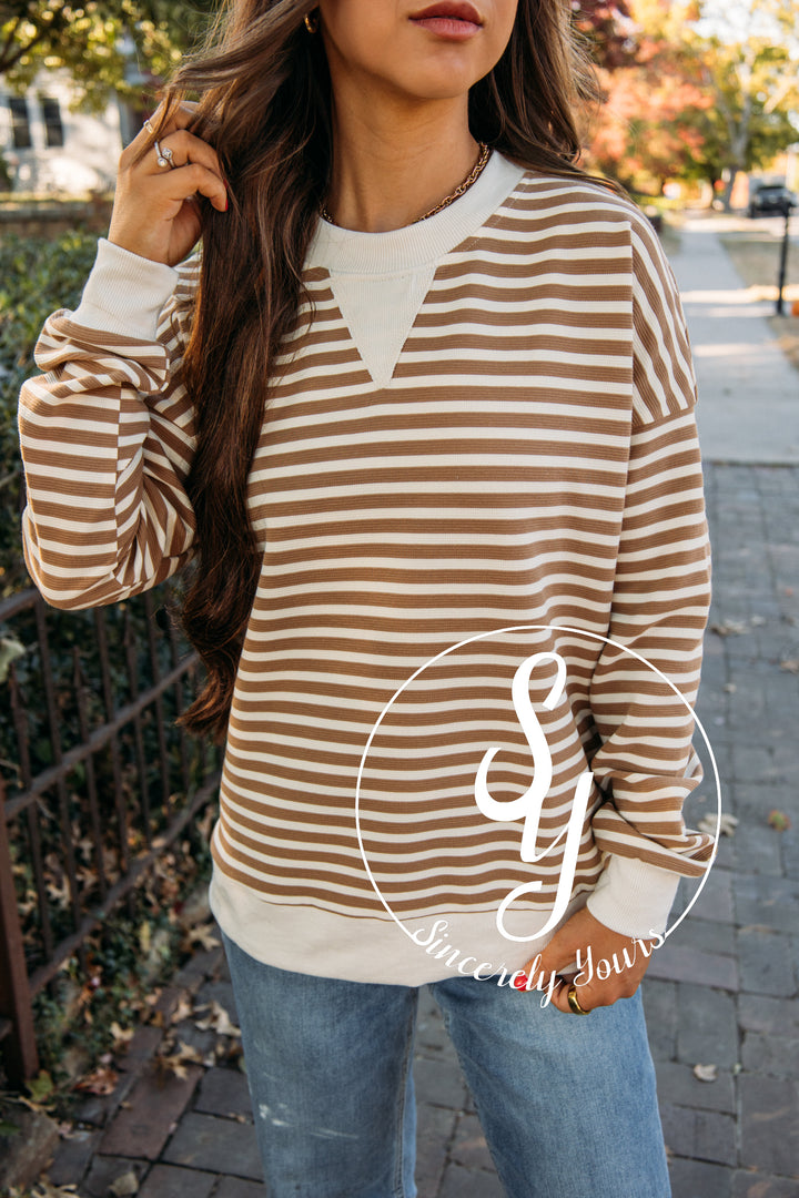 Sweet Gesture Sweater-Cream/Mocha