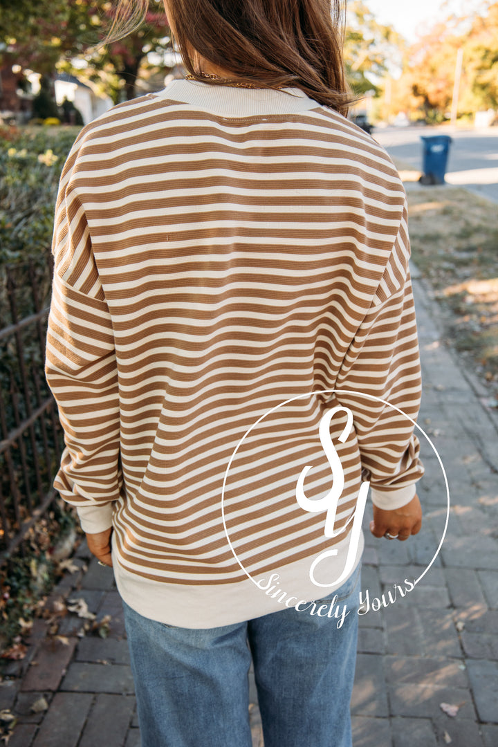 Sweet Gesture Sweater-Cream/Mocha