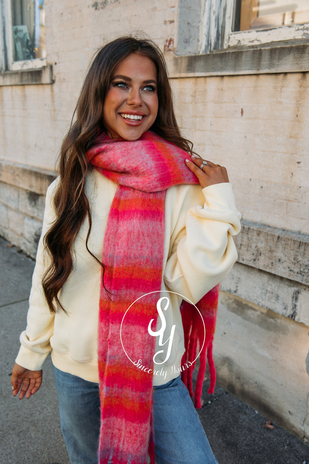 Cuddle Up For A Bit Scarf - Hot Pink
