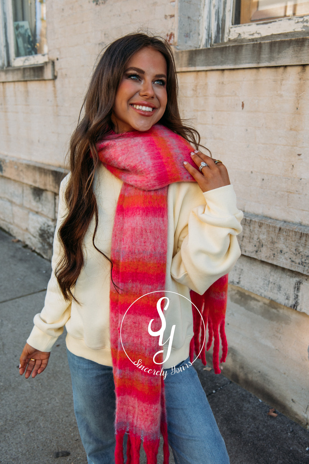 Cuddle Up For A Bit Scarf - Hot Pink
