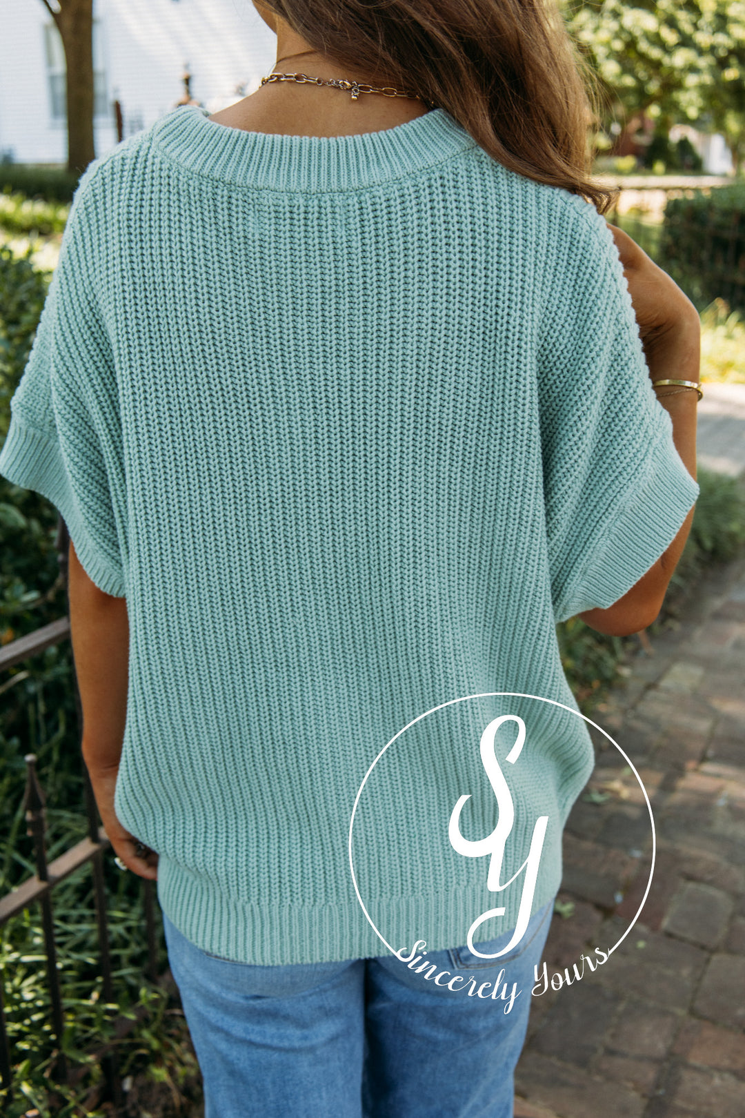 Sweet Treats Sweater - Dusty Mint