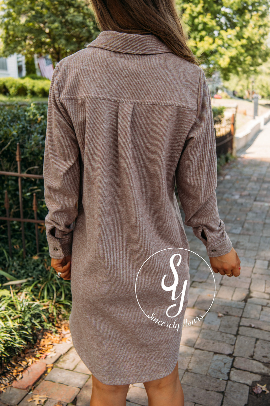 Falling For You Dress- Clove Heather