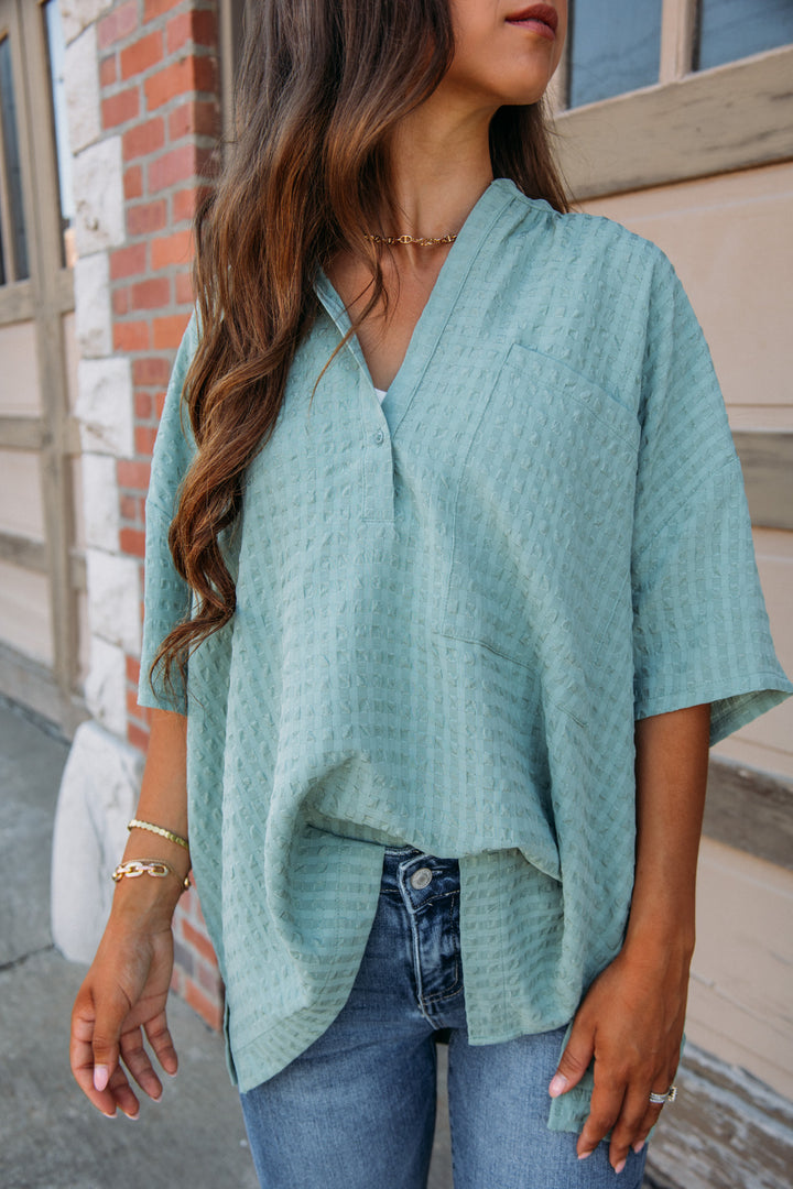 Style Statement Top - Sea Glass