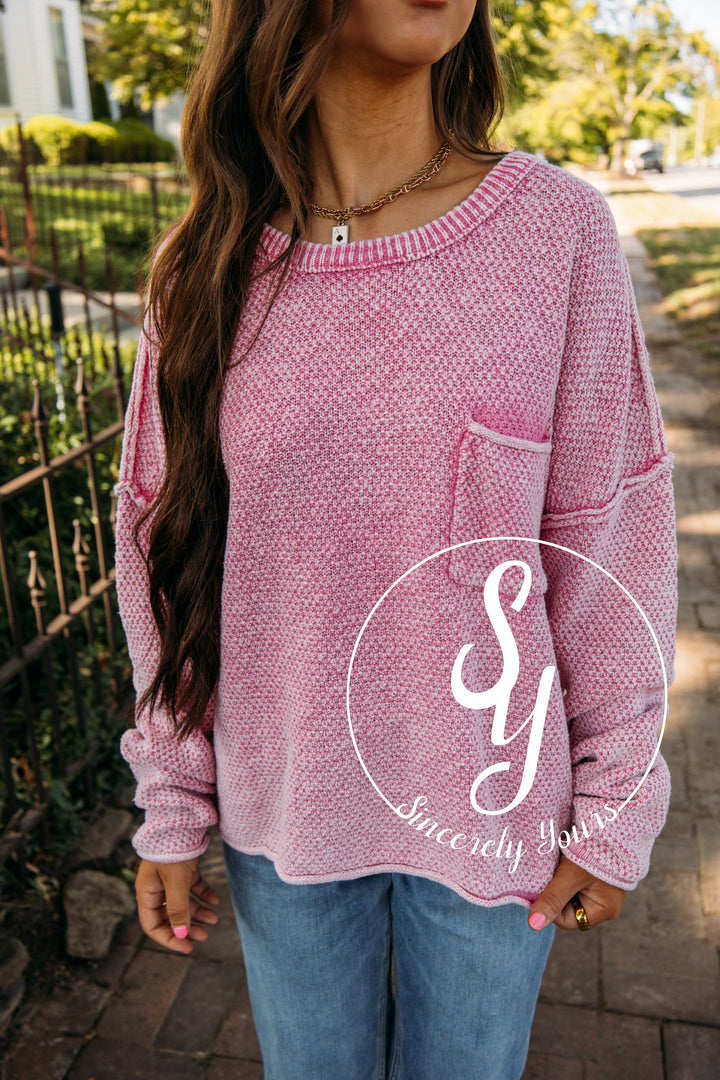 Weekender Sweater - Pink