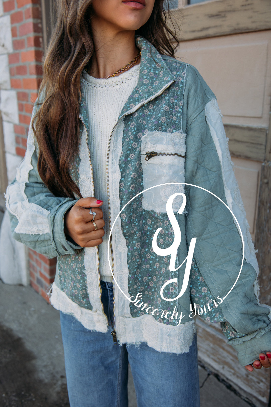 All The Fun Jacket- Seafoam