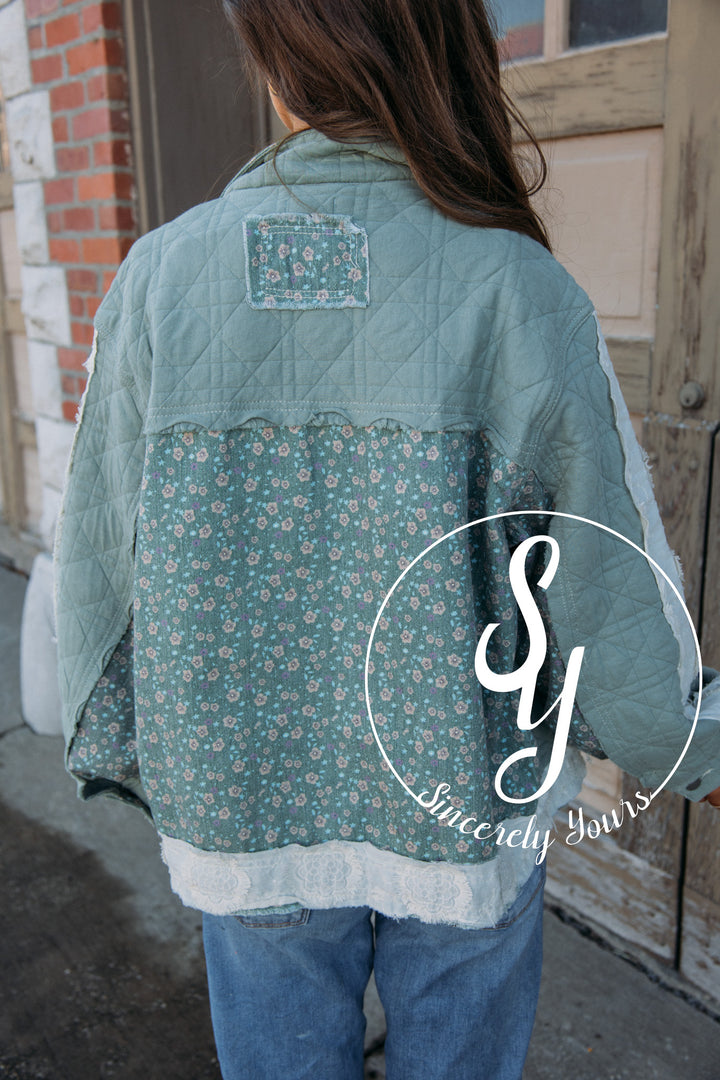 All The Fun Jacket- Seafoam