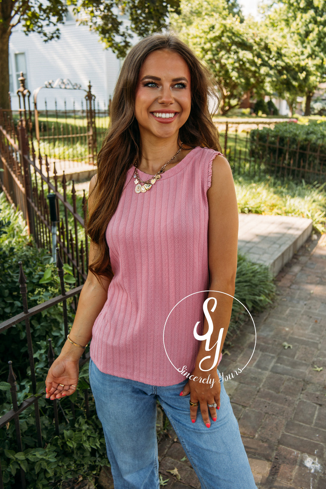 Sorbet Tastin Top- Rose Pink