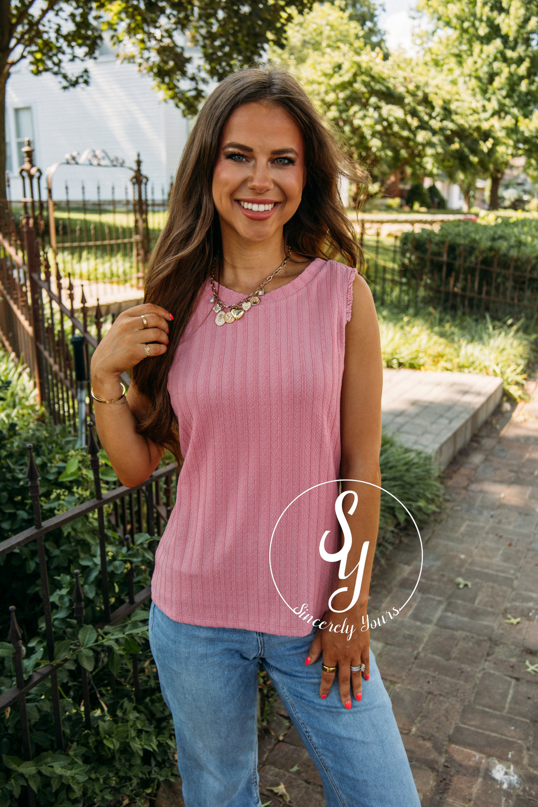 Sorbet Tastin Top- Rose Pink