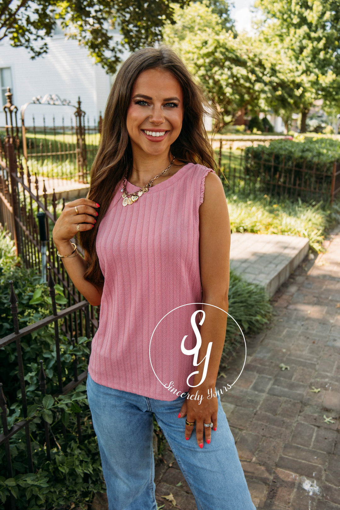 Sorbet Tastin Top- Rose Pink