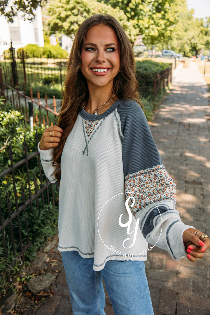 Wylder Top- Egg Shell Multi